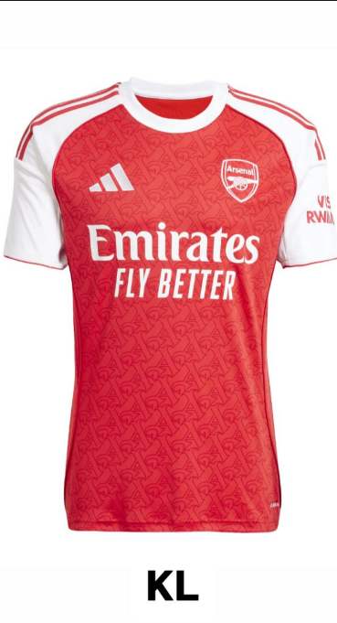 Camiseta Arsenal 25/26 1ª equipación